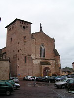 Gaillac, Abbatiale St-Michel, Facade et clocher (1)